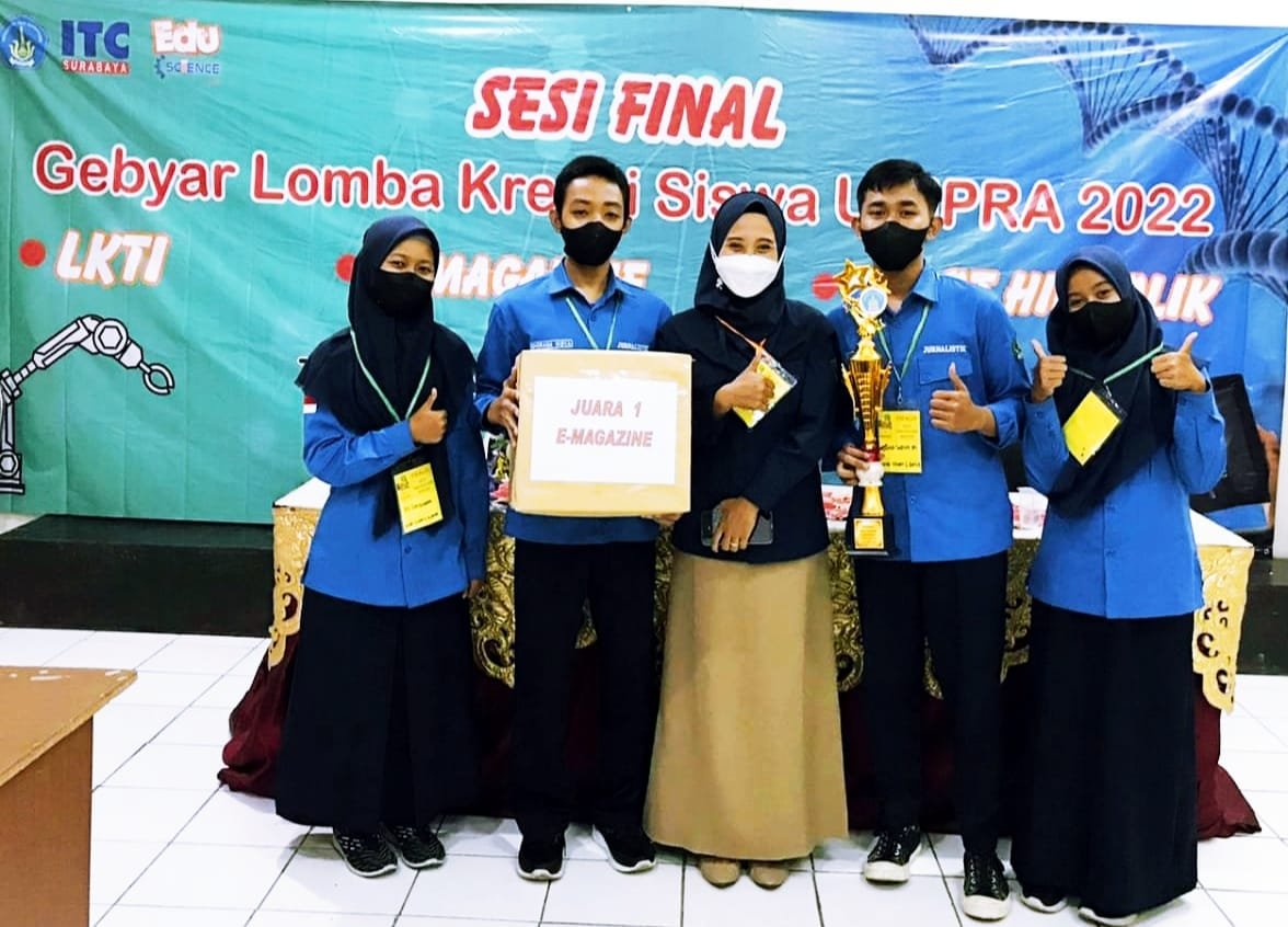 Berhasil Menyabet Juara 1 Lomba E-Magazine dalam Gebyar Lomba Kreasi Siswa. Begini Detailnya !