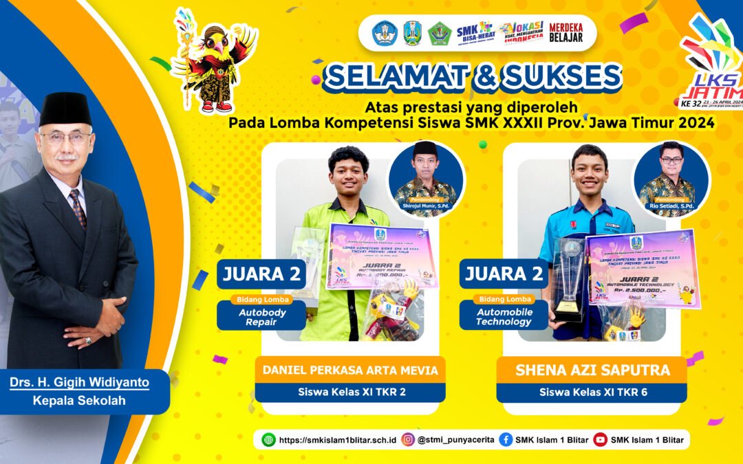 Prestasi Gemilang: Siswa SMK Islam 1 Blitar Raih Juara 2 dalam Lomba Kompetensi Siswa XXXII Jawa Timur