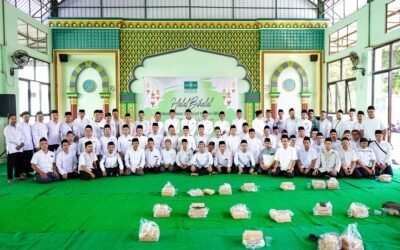 Keluarga Besar LP Ma’arif NU Kota Blitar Gelar Halal Bi Halal di Aula Pondok Pesantren Al-Muhsin SMK Islam 1 Blitar