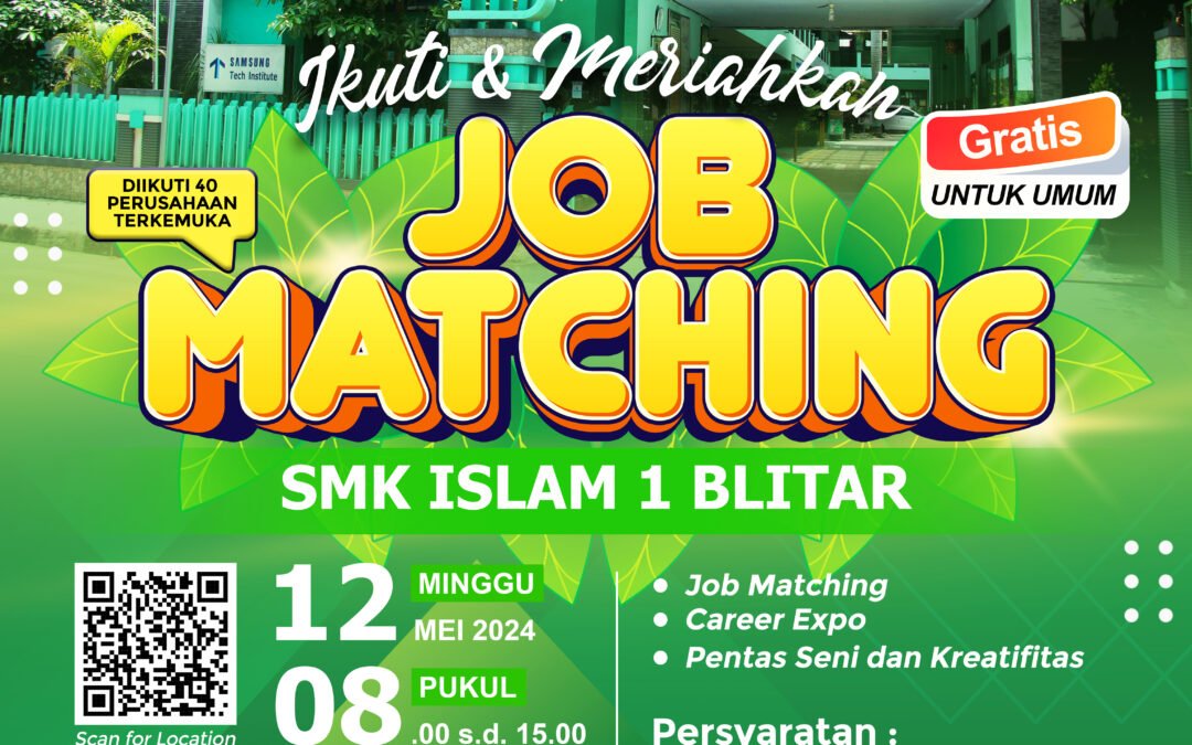 Info Job Matching SMK Islam 1 Blitar Tahun 2024