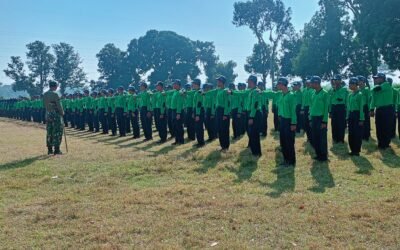 Diikuti 480 Siswa, Lapangan Jatimalang Diramaikan Aksi Bela Negara oleh Siswa Siswi SMK Islam 1 Blitar