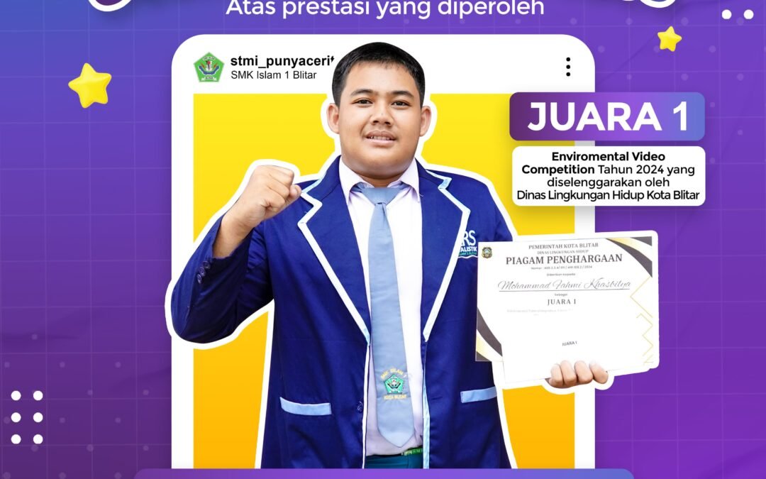 Mohammad Fahmi Khasbilya Raih Juara 1 dalam Environmental Video Competition 2024