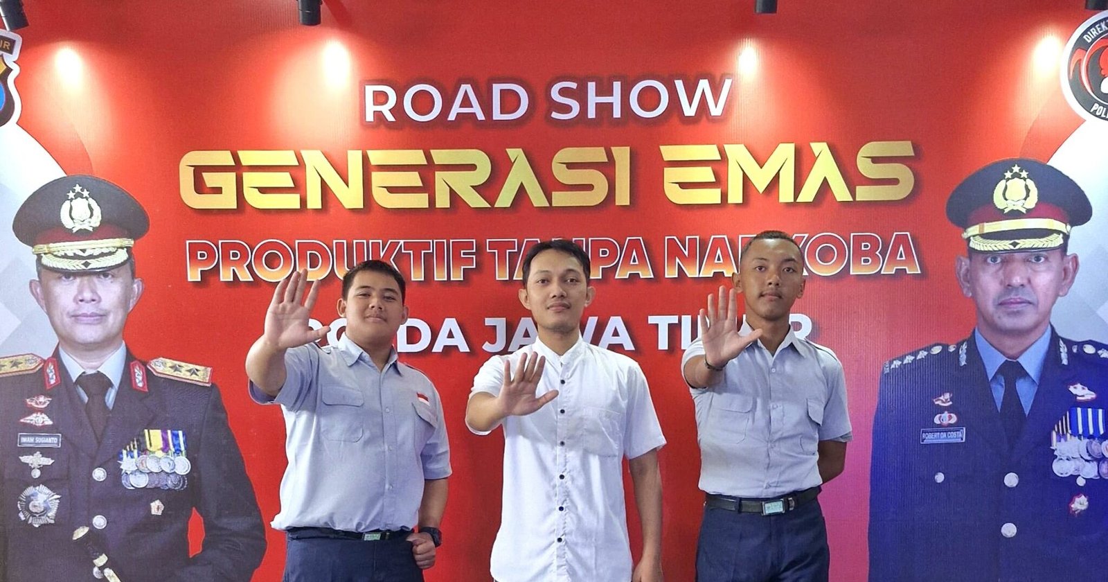 SMK Islam 1 Blitar Mengirim Perwakilan ke Roadshow Generasi Emas Produktif Tanpa Narkoba Polda Jawa Timur 2024