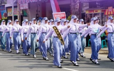 SMK Islam 1 Blitar Kirim 5 Peleton pada Lomba Gerak Jalan Tingkat SMA/SMK se-Kota Blitar