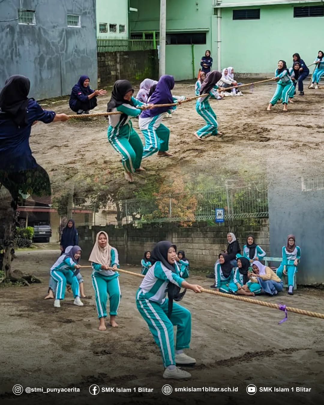 Perayaan Harlah ke-57, SMK Islam 1 Blitar Gelar Perlombaan Olahraga dan Permainan Tradisional