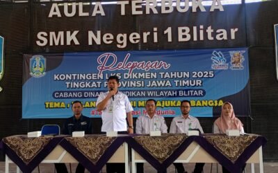 Pelepasan Kontingen LKS Dikmen 2025 Tingkat Provinsi Jawa Timur dari Cabang Dinas Pendidikan Wilayah Blitar