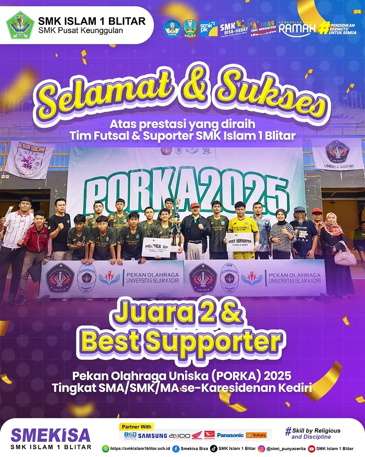 SMEKISA Raih Juara 2 Futsal dan Best Supporter di Ajang PORKA UNISKA 2025!
