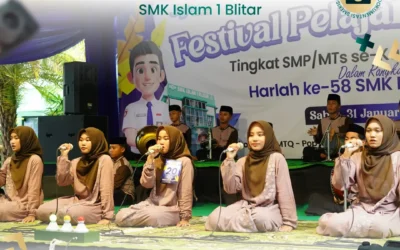 Ratusan Pelajar SMP/MTs se-Karesidenan Kediri Ramaikan Festival Pelajar Muslim XI di Harlah ke-58 SMK Islam 1 Blitar