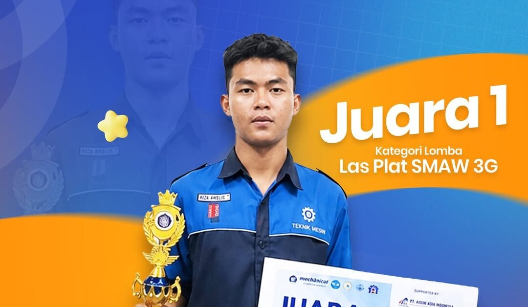 Siswa SMKS Islam 1 Blitar Raih Juara 1 Las Plat 3G di Mechanical Expo Polines 2026