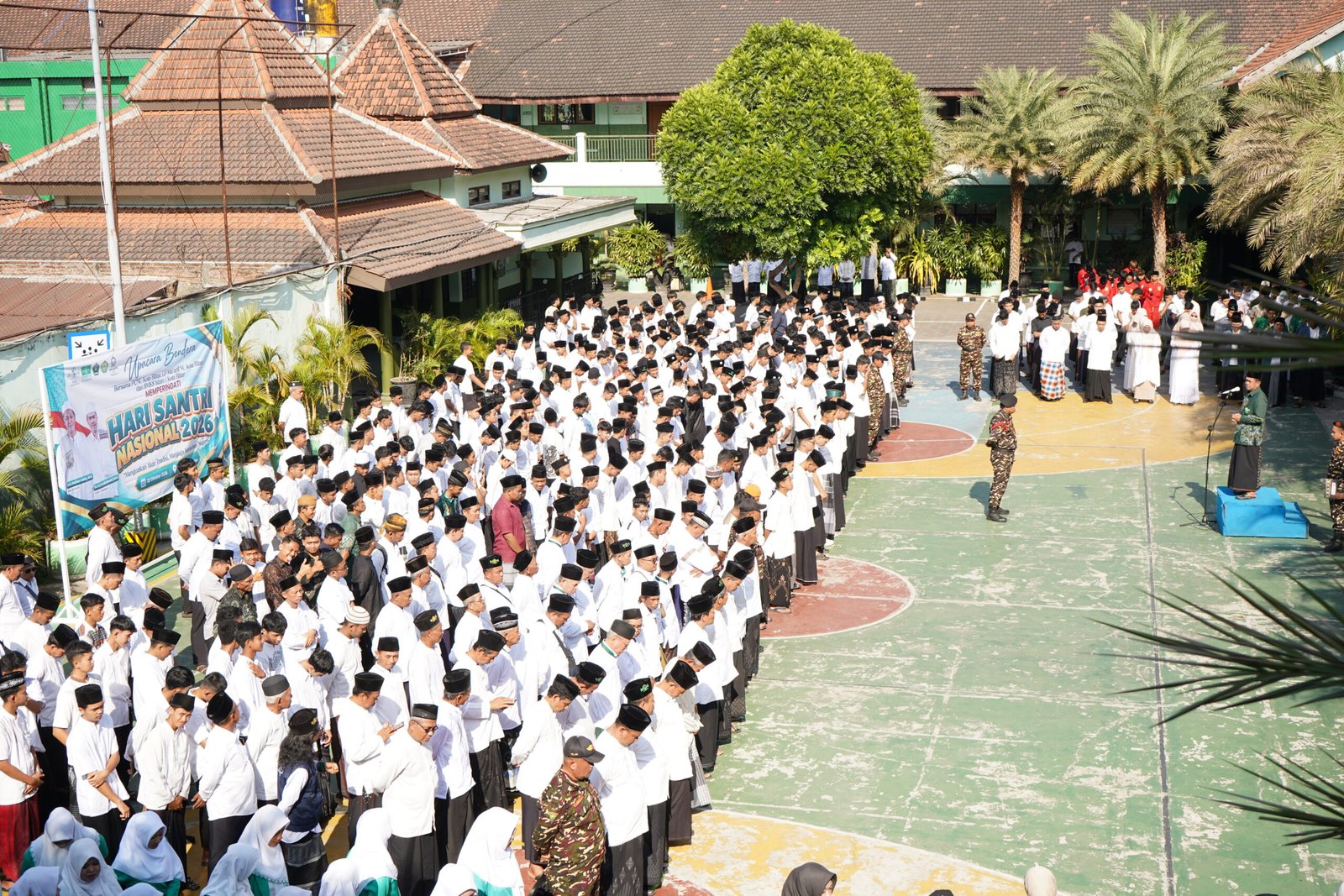 Peringati Hari Santri Nasional 2026, SMKS Islam 1 Kota Blitar Gelar Upacara Serentak di Dua Kampus Bersama PCNU Kota Blitar